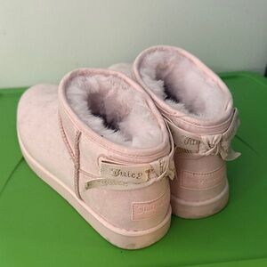 Juicy Couture Blush Pink Fur Boots